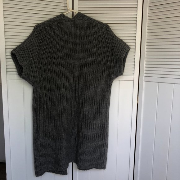 0039 Italy Wool Cashmere Blend Short Sleeve / Long Cardigan - Picture 7 of 7